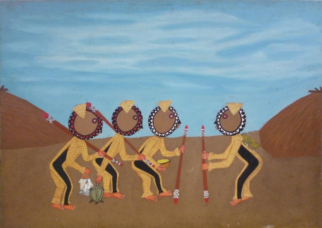 Ayanu (fête), huile sur toile, c. 1999, 70 x 50 cm